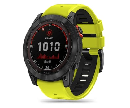 Pasek do smartwatchy Tech-Protect Iconband Pro do Garmin Fenix (26mm) Lime/Black